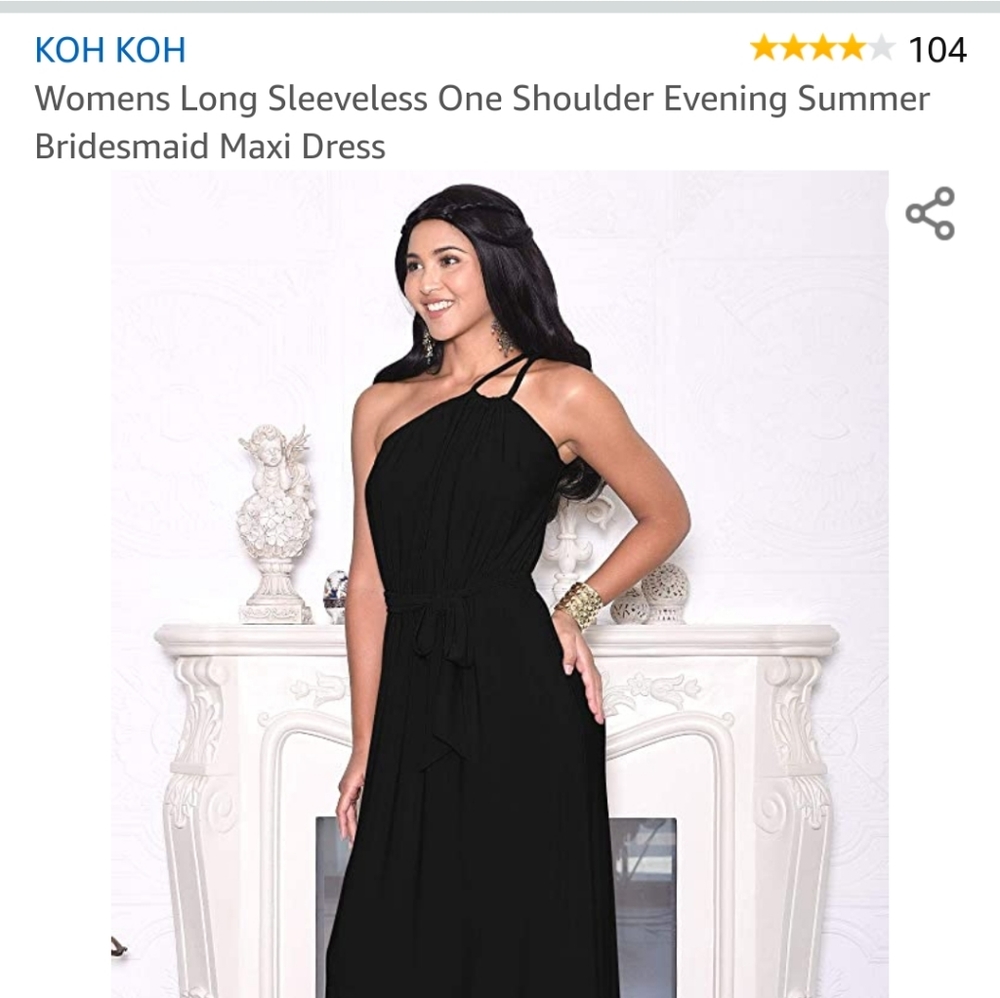 *USED once* Women Black maxi gown MD